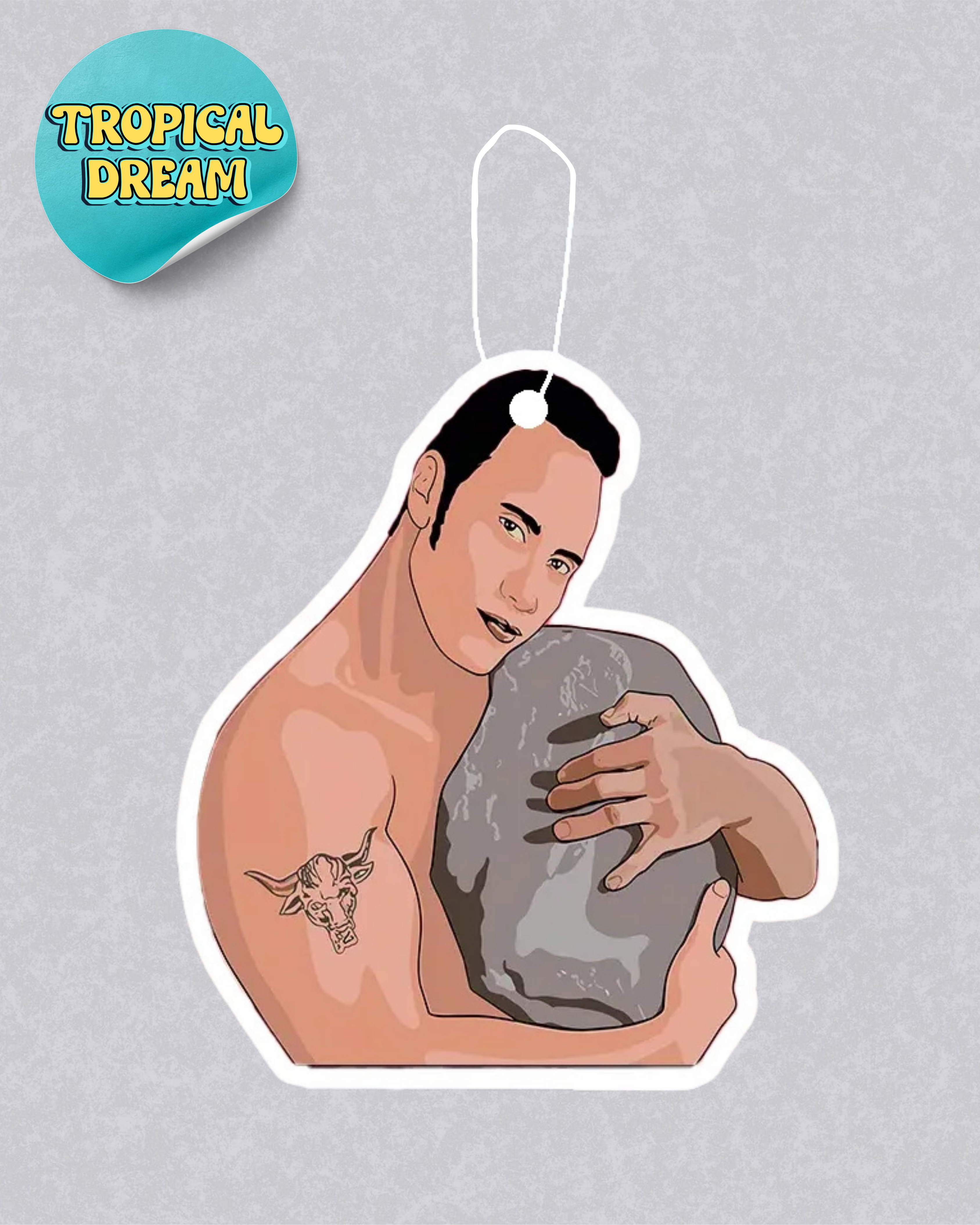 The rock holding the rock